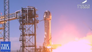 LIFTOFF: William Shatner, Blue Origin Rocket Launches Into Space