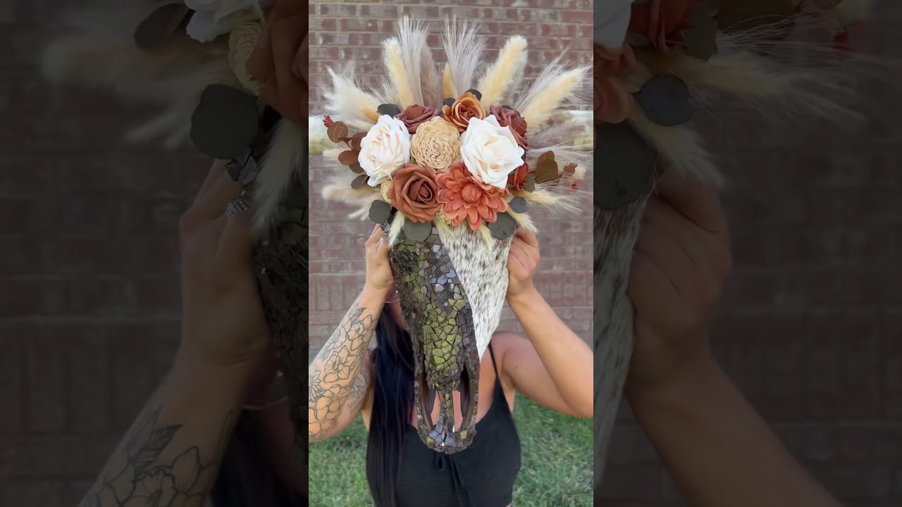 Floral western cowskull! 