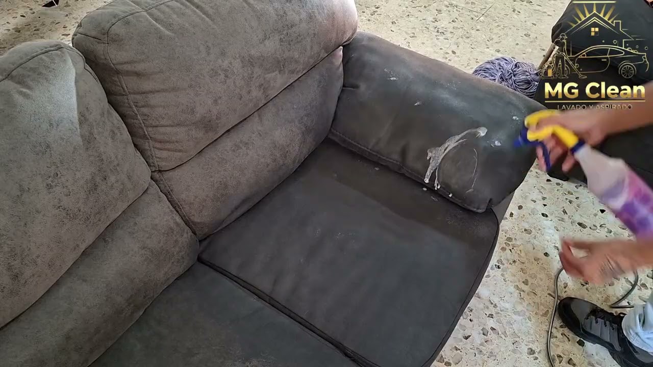 Lavado y desinfección de sala con pelo de mascota.🐶