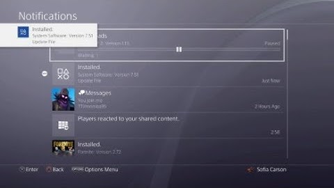 System Software Version 7.51 (PS4)