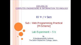 Web Lab Ex - 5b
