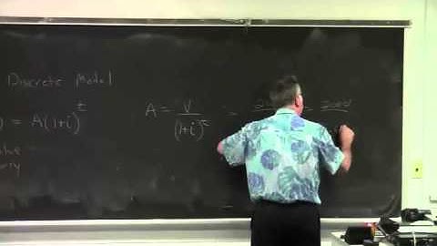 Lesson 36 5 Discounting Discrete and Continuous Growth Models