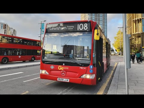 Full Route Visual | 108: Lewisham Centre - Stratford International | MEC4 (BG09 JJV)