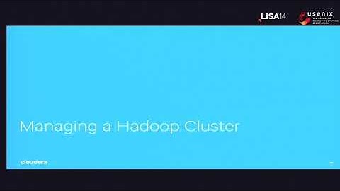LISA14 - Taming Operations in the Apache Hadoop Ecosystem