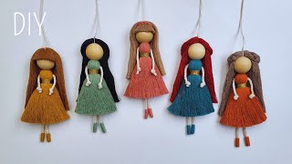 👧🌺DIY MUÑECA de MACRAME (paso a paso) | DIY Macrame Doll Step by Step Tutorial