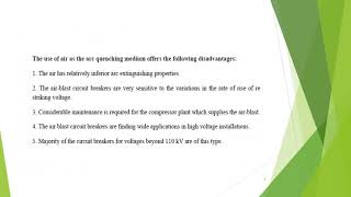 KTU EE 301 | PGTP | MODULE 5 | AIR BLAST CIRCUIT BREAKER |