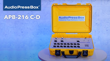 AudioPressBox APB-216 C-D: Dante-enabled portable press box