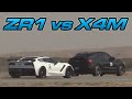 BMW X4m vs 2019 ZR1 Corvette