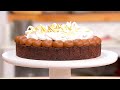 Torta de brownie y merengue