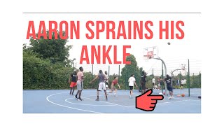 Sprained Ankle | Aaron Sprains his ankle during a basketball session