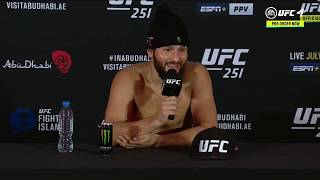 Hear jorge masvidal's perspective on his main event matchup with
kamaru usman at ufc 251 during post-fight press conference comments.
subscribe to get al...