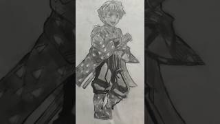 Zenitsu⚡ drawing demon slayer full body