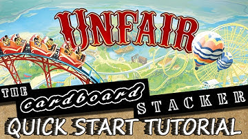 How to Play Unfair Board Game - QUICK START TUTORIAL by The Cardboard Stacker
