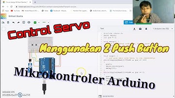 Kontrol Servo menggunakan 2 Push Button dengan Mikrokontroler Arduino