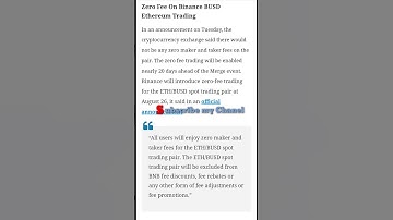 Zero Trading fee on binance #bitcoin #crypto #binance #binancesmartchain #Avax #eth #coinbase