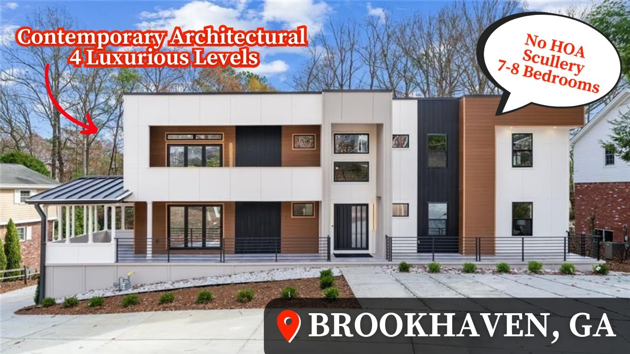 Living In Brookhaven, GA | Contemporary Architectural | Luxury Home | Home Tour | Atlanta New Homes