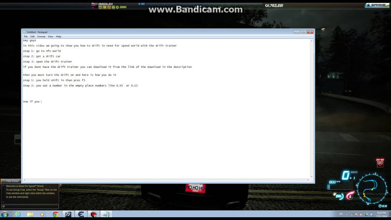 NFS World: How to Drift  (Tutorial)