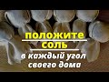 Положите в каждый угол  дома мешочек с солью | Эзотерика