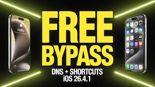 iPhone DNS Shortcuts Free iOS 26.4.1 iCloud Remove Full Method 🔓 | New Bypass Trick 2026