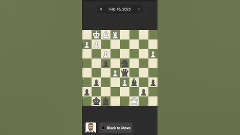 Chess.com Daily puzzle 16/02/2025