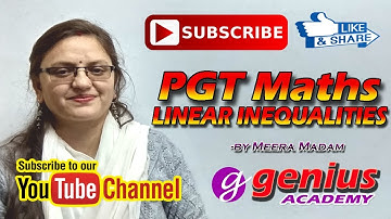 Day 45 - PGT Maths (Class 11 Linear Inequalities) Part 1 - Introduction