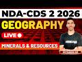 NDA & CDS 2 2026 Exam GK Live - Geography - Mineral & Resources