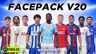 FacePack V20 By ViP3eR For FIFA22 (FREE) + Tutorial | TU17