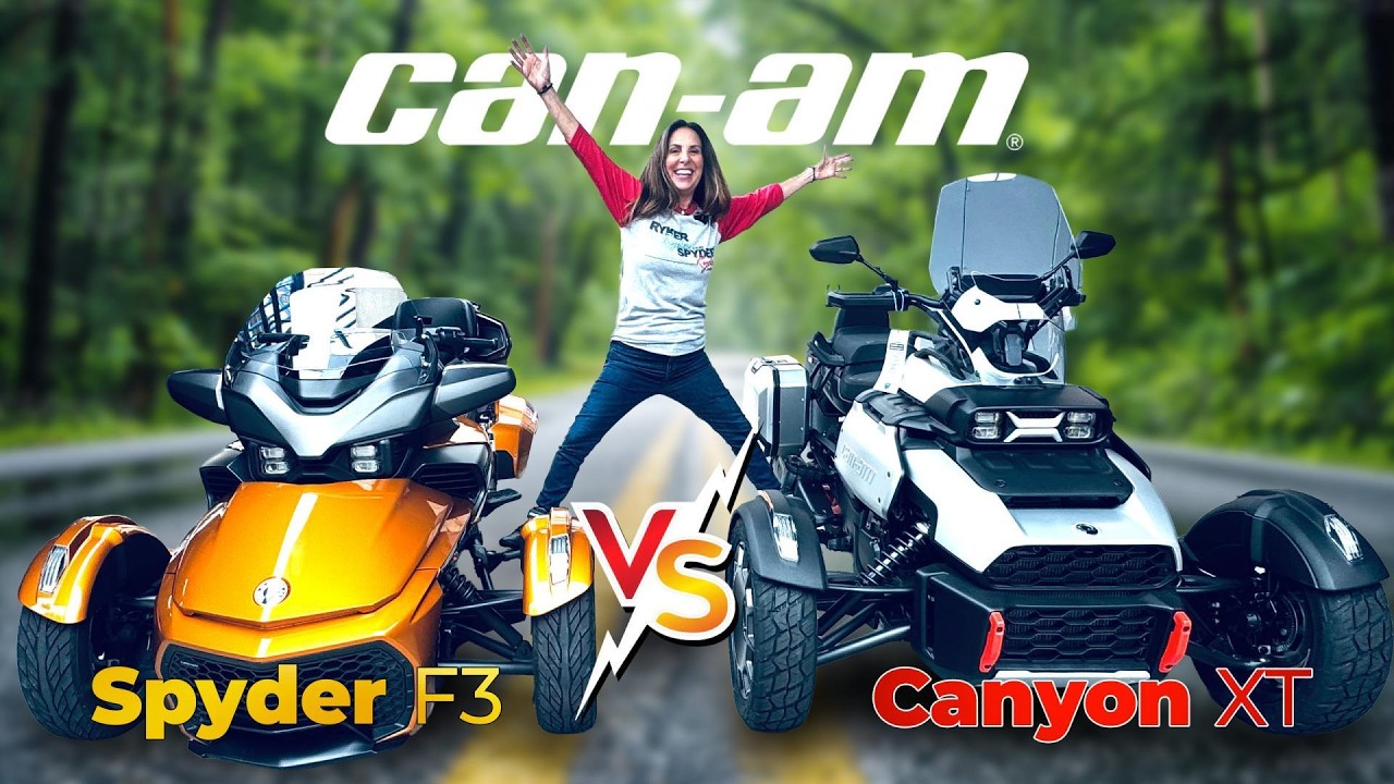 Side by Side Comparison: Can-Am Spyder vs Can-Am Canyon