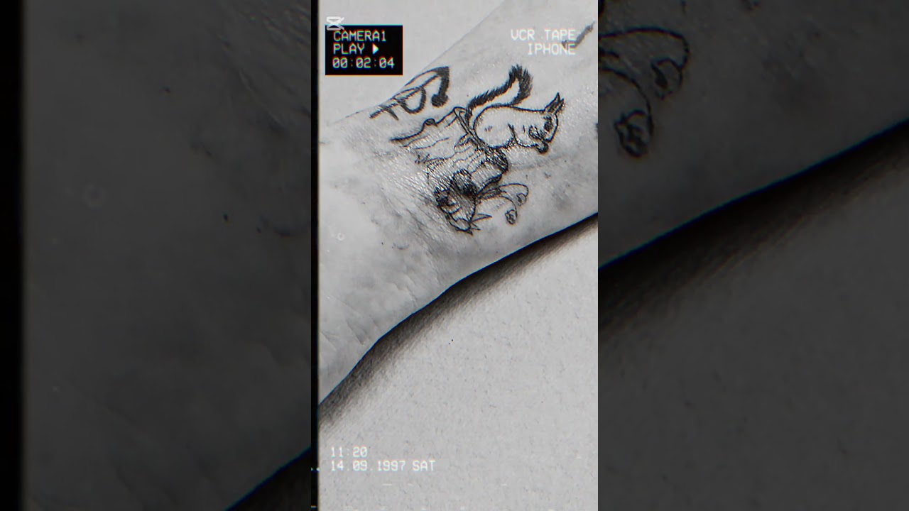 Cute squirrel tattoo Heather did.  