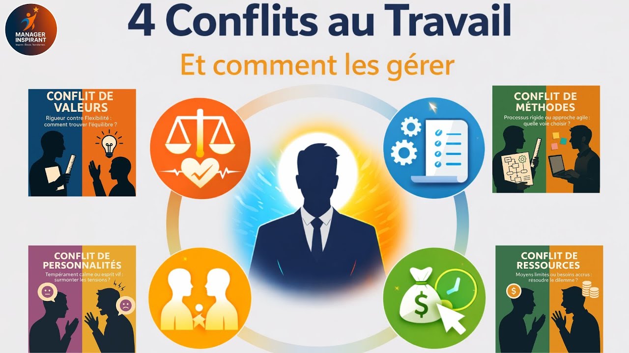 Les 4 types de conflits au travail – Exemples concrets & posture du leader