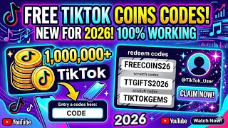 Free TikTok coins working codes 2026!!! 