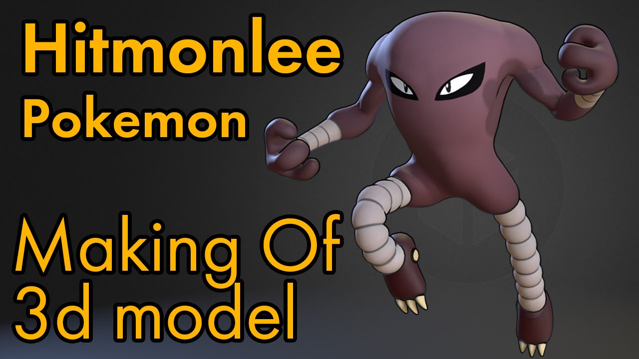 Hitmonlee Pokemon Fanart Model