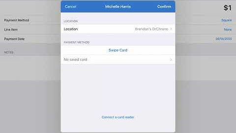 Processing Square Payments through the EHR App