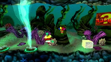 Crash Bandicoot 3: Warped (PS1) ✮ 14 ✮ Deep Trouble (Red Gem)