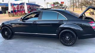 W221 s550 Mercedes Benz of 22 inch forgiato floating big cap rims