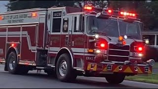 Lock Haven Fire Department Engine Rescue 42 responding to Porter Twp for a Working Barn Fire! 