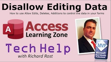 Microsoft Access Disallow Editing Data TechHelp - Allow Edits, Allow Deletions, Admin Form