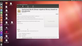 OpenBLAS( install, ubuntu software center)