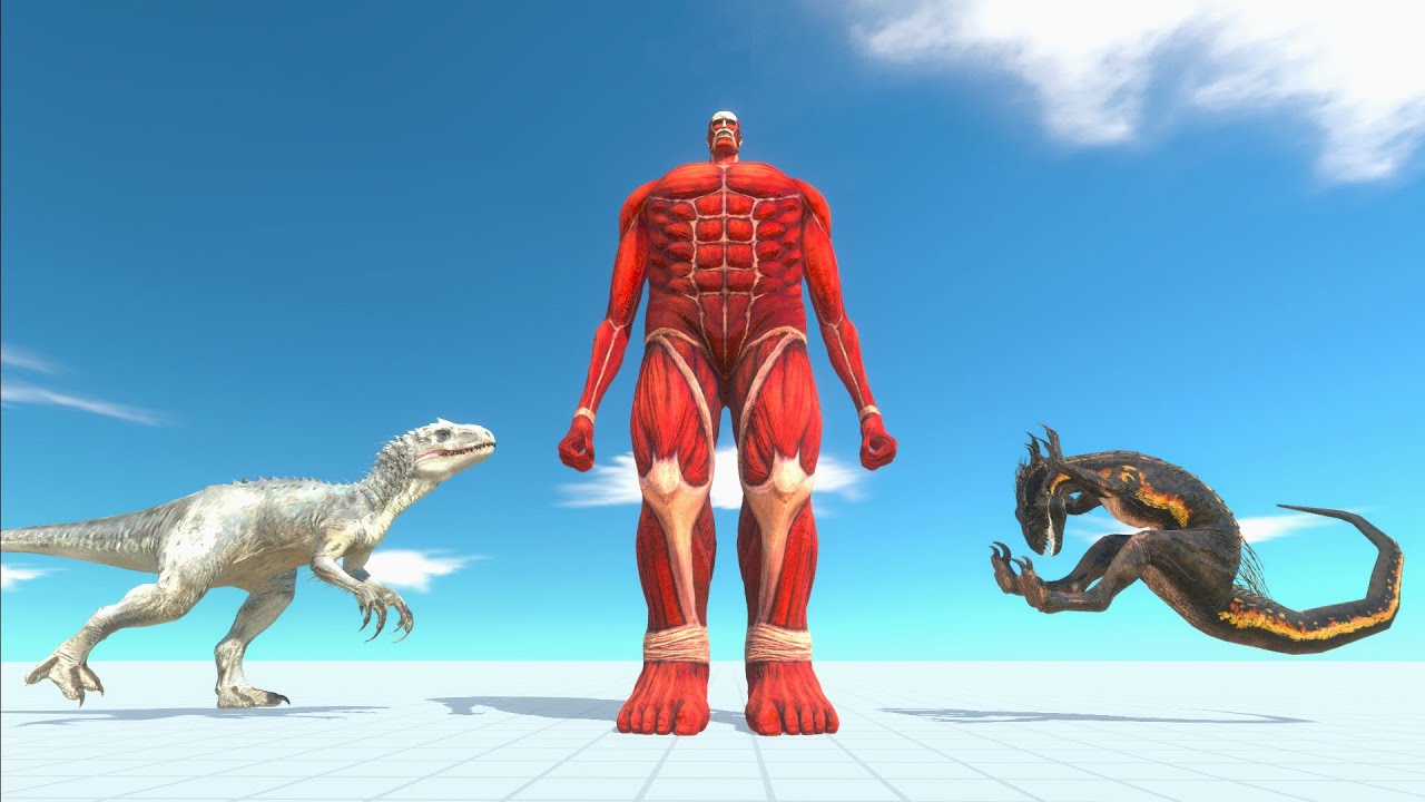 Indoraptor & indominus rex vs monsters & titans Animal Revolt Battle Simulator