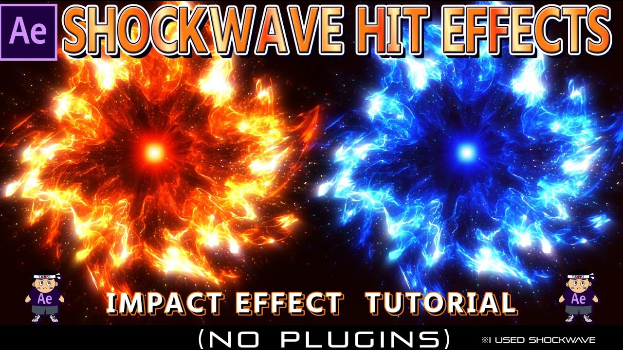 Shcokwave Hit Effects in After Effects【Explosion】【Game Effect】【遊技機エフェクト