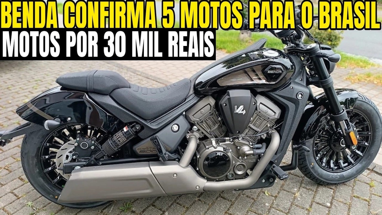 BENDA CONFIRMA 5 MOTOS NO BRASIL, A PARTIR DE 30 MIL REAIS. VEJA MODELOS E PREÇO DE CADA UMA DELAS !