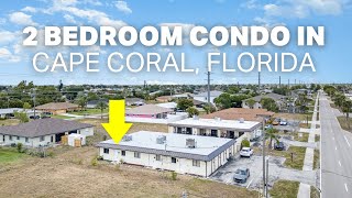 CHARMING 2 Bedroom, 2 Bathroom END UNIT CONDO in the Cape Towne Condos of Cape Coral, Florida 🌴