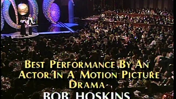 Bob Hoskins Wins Best Actor Motion Picture Drama - Golden Globes 1987