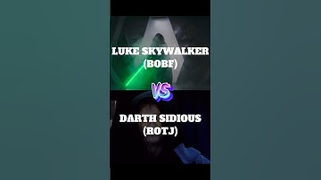 Luke Skywalker (BOBF) Vs Darth Sidious (ROTJ) #starwars