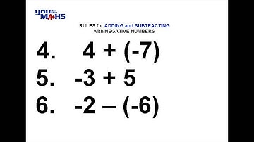 Directed Numbers : Adding and Subtracting