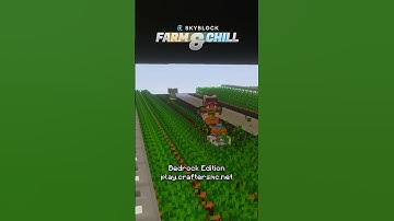 SkyBlock: Farm & Chill is here 🧑‍🌾🥶 #mcpe #minecraft #craftersmc #craftersmcskyblock #skyblock