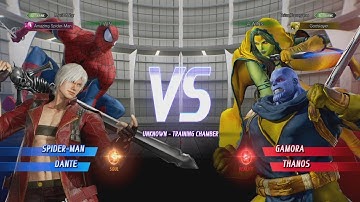 MVCI - SPIDER-MAN/DANTE VS GAMORA/THANOS 2!