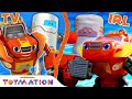 Blaze vs. Wrecking Robots! | Blaze and the Monster Machines Toys | Toymation