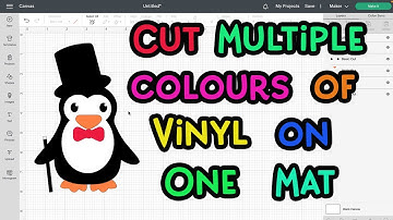How To Cut Multiple Colours Of Vinyl On One Cricut Mat