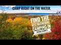 Waterfront Camping in Door County, Nicolet Bay campground Peninsula State Park